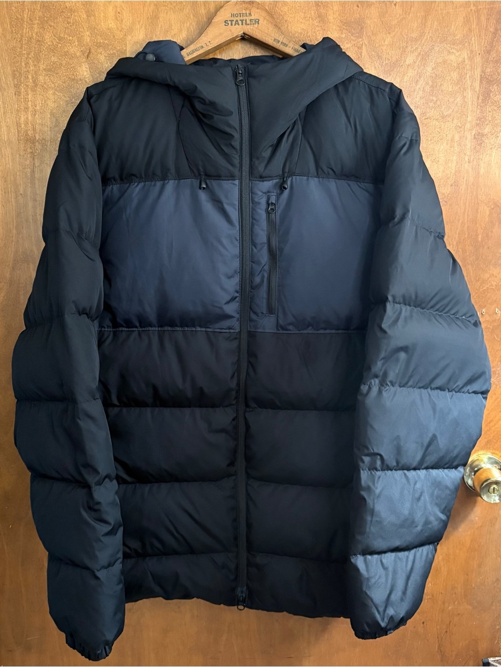 Land's End Men's Max 600 Feather Down Puffer Hooded Jacket NWT Large Tall Winter